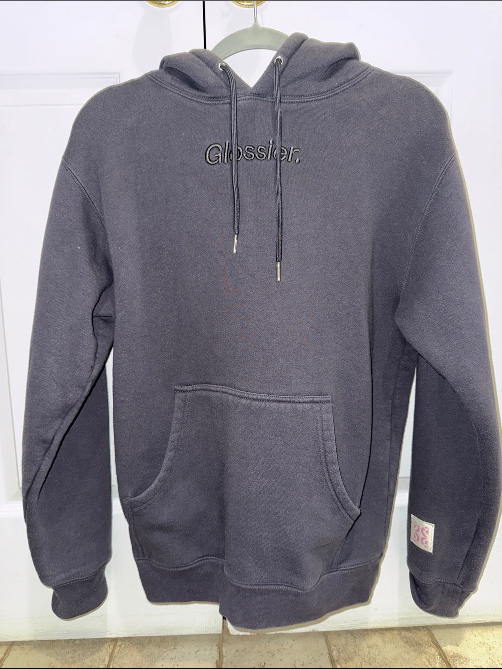 Glossier NYC Exclusive Grey Hoodie Size Small Womens